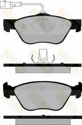 BRAKE ENGINEERING pa1108 -  Комплект тормозных колодок, дисковый тормоз